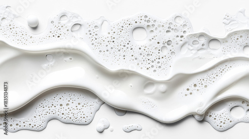 Bubbly Foam Texture on Transparent Background