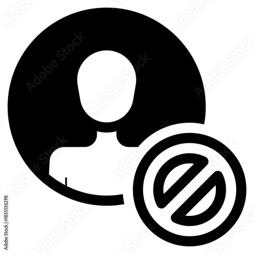 user account blocked icon
