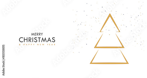 Merry Christmas background. Christmas elements. Merry Christmas card. Vector Illustration. Holiday greeting banner and card template. Christmas ornament design.
