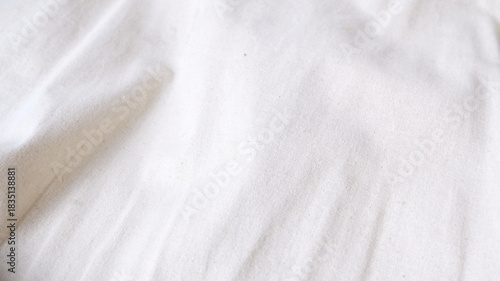 Bild auf Leinwand Calico fabric texture background with soft curved on the left