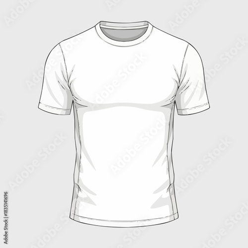 White T-Shirt Mockup - A Versatile Template for Apparel Design.