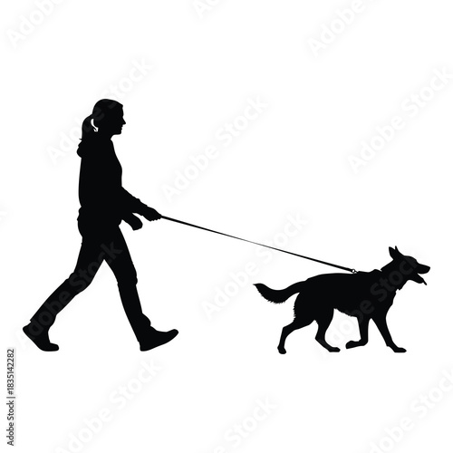 Enjoying a leisurely walk with my loyal dog is great for active lifestyle