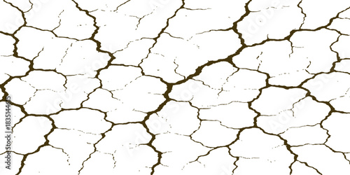 A dry cracked earth texture showing the arid, brown, clay-like pattern of drought-stricken desert soil