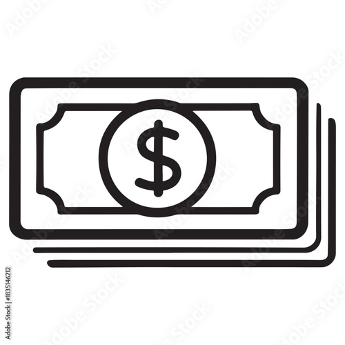 Send money icon set vector