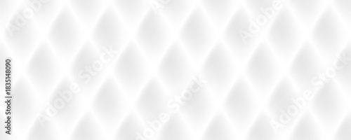 Abstract geometric design with white gradient 3d effect. Royal rhombic background. Modern seamless pattern in color of 2026 for texture, decoration, fabric