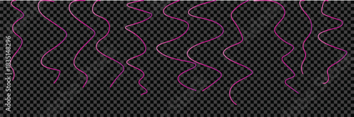 Abstract ribbon design with vibrant color accents