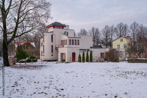 Street  view in Pärnu, Estonia, Europe