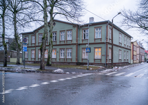 Street  view in Pärnu, Estonia, Europe