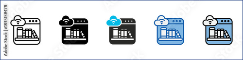 Online Library Single Icon Multistyle