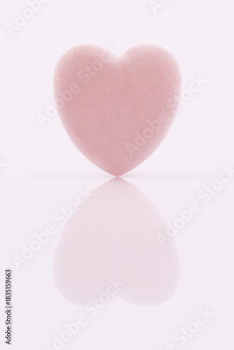 Pink Heart Shaped Makeup Puff for Powder, Foundation, and Makeup Removal