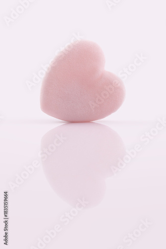 Pink Heart Shaped Makeup Puff for Powder, Foundation, and Makeup Removal