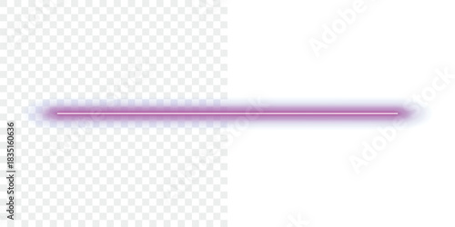 Thin glowing line, purple horizontal, soft blurry aura, modern digital, clean design element.