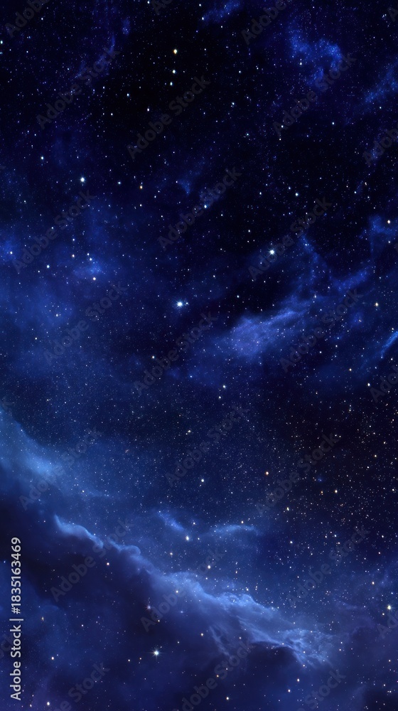Fototapeta premium Night sky with stars and nebula