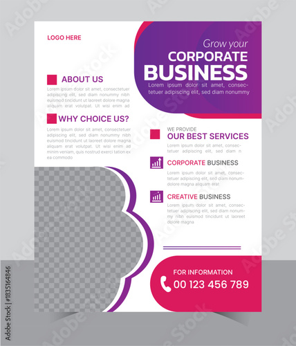 creative business flyer and poster vector template design	
