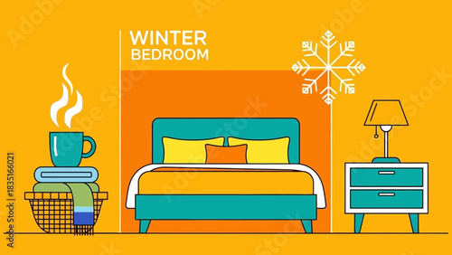 Snowy evergreen forest landscape with rolling hills