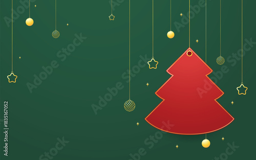 Christmas label. Festive Christmas text box vector. Perfect for seasonal messages or text and greetings.