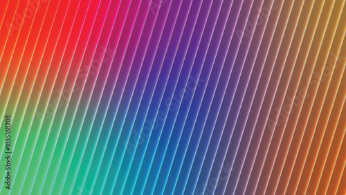 Vibrant neon stripes with geometric cross pattern