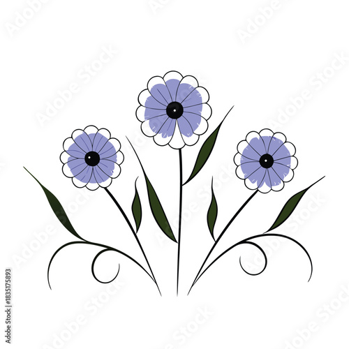 Three marigold flowers grouped tightly in a floral design