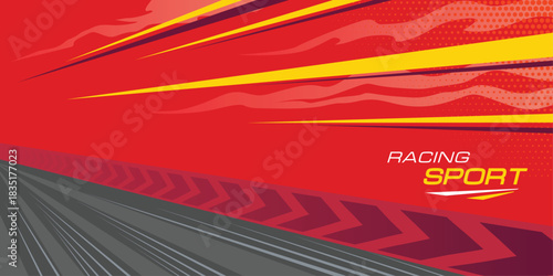 Abstract Sports Background Vector. Racing Sports Background Vector Illustration