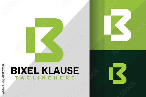 Letter BK or KB Monogram Logo Logos Design Element Stock Vector Illustration