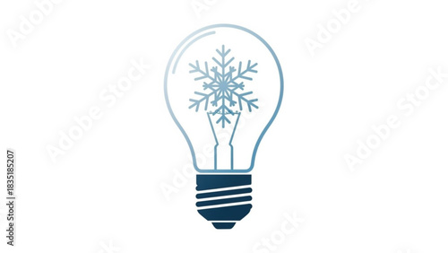Winter snowflake light bulb idea for creative christmas innovation and energy efficient holiday lighting design