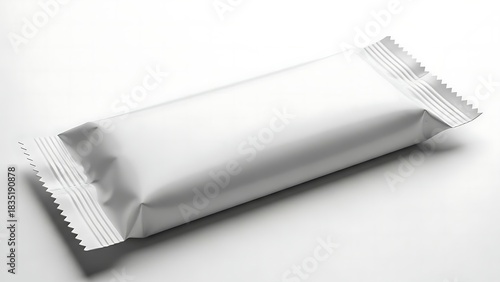 White Blank Candy Bar Wrapper Mockup for Branding.