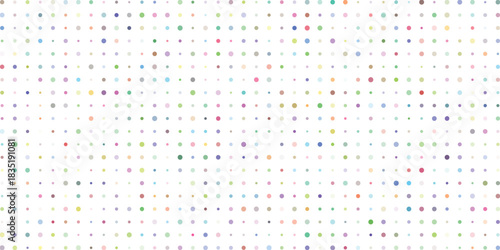 Subtle Colorful Polka Dot Pattern Background with Soft Pastel Hues and White Space for Design Elements