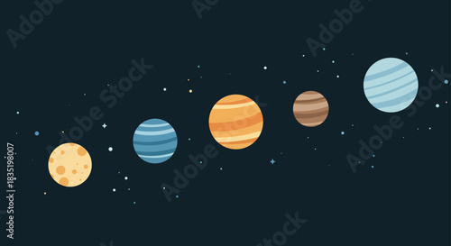 luminous planets in space cosmic bodies floating in dark space perfect for astronomy education inspiring wonder and appreciation of universe