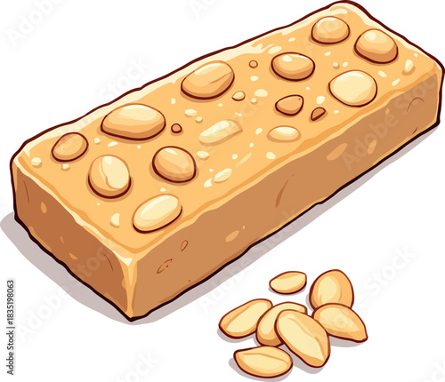 Vsai peanut brittle bar and whole peanuts