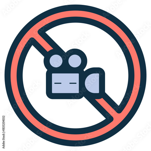 no video recording icon