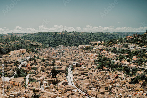 aerial view of the city