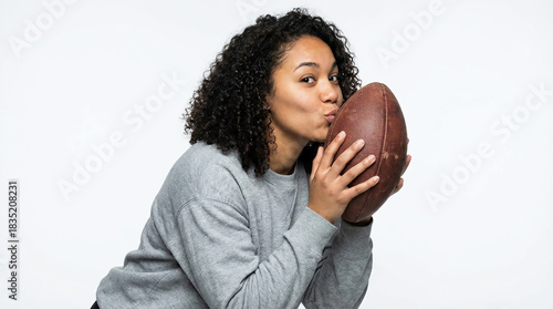 Wallpaper Mural young woman with soccer ball Torontodigital.ca