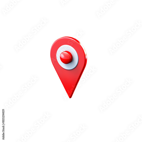 3D Render Red Location Map Pin Icon Isolated on White for Navigation GPS and Address Free Download 3D Render Red Location Map Pin Icon Isolated on White for Navigation GPS and Address - GFXLoad