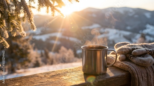 Winter Coffee Mug Outdoors Scenic