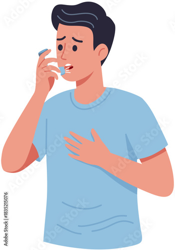 Man with Asthma 