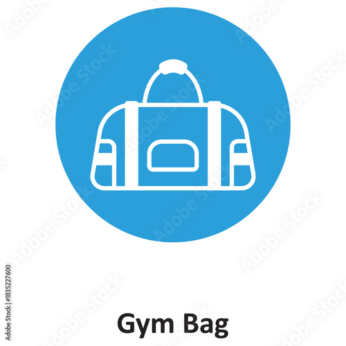Gym Bag Vector icon which can easily modify or edit