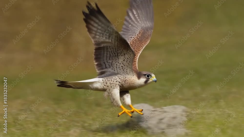 Stooping Motion Slow Motion Of Peregrine Falcon Stooping At High Speed, Fastest Bird ...