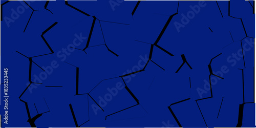 Black and blue terrazzo pattern, with light cyan glass fragments, grunge ikat pattern, stamp seamless pattern, linin texture, Vector illustration background for print the paper.