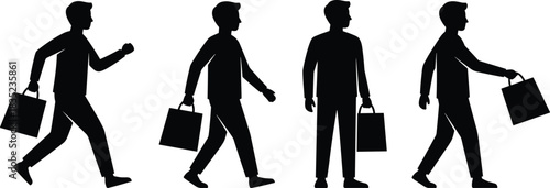 Vector Silhouettes of Construction Workers, Cement Mixer Truck, Scaffolding, Ladders, and Tools like Drill and Saw, for Building and Renovation Graphics.Vector Silhouettes of Construction Workers,