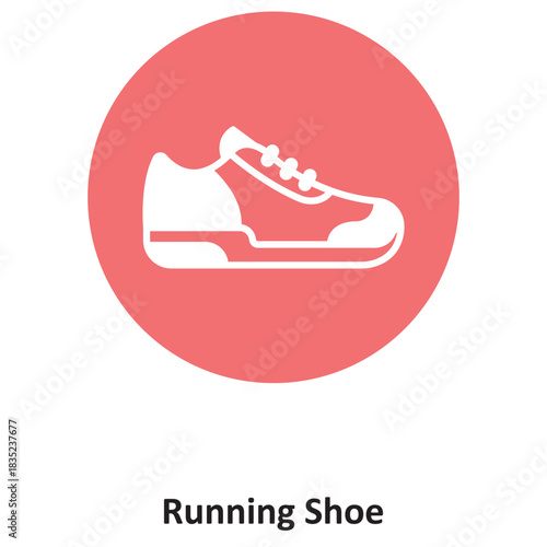 Running Shoe Vector icon which can easily modify or edit