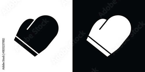Boxing glove icons pictogram. Vector isolated shape in modern doodle style.