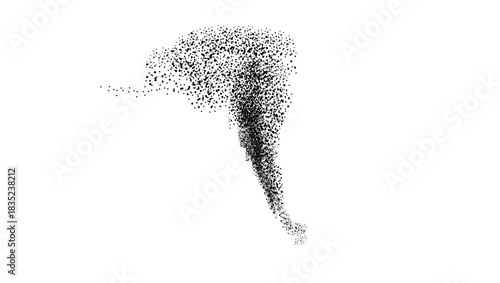 swarms symbol, black isolated silhouette