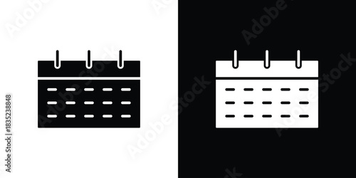 Calendar icons pictogram. Vector isolated shape in modern doodle style.