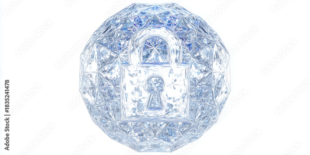 Obraz premium heart-shaped diamond, gray and white hues, isometric perspective, symmetrical design, elegant and luxurious feel,