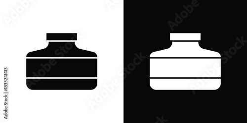 Cream icons pictogram. Vector isolated shape in modern doodle style.