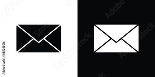 Envelope icons pictogram. Vector isolated shape in modern doodle style.