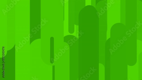 layered green tower structures emulate city skylines blended with organic growth features