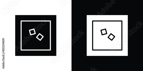 Game board icons pictogram. Vector isolated shape in modern doodle style.