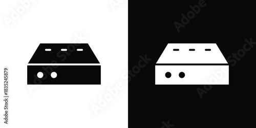 Hard Disk icons pictogram. Vector isolated shape in modern doodle style.