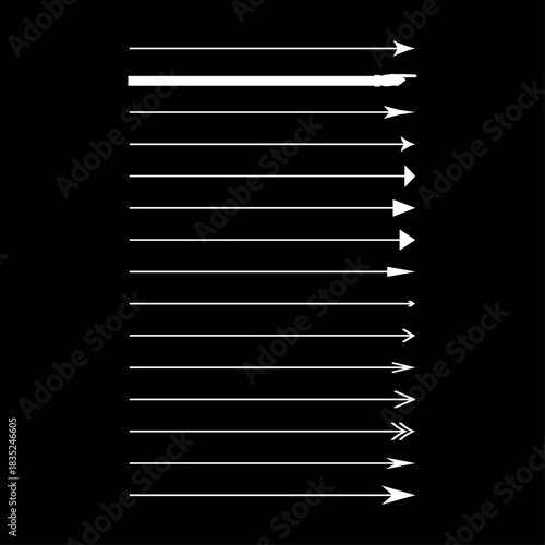 Arrows, Arrows icons set, modern simple flat black vector pointer signs. Arrow icon set for forward click buttons, web design arrow navigation and apps elements
